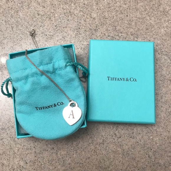 Alphabet Heart Tag Necklace 
